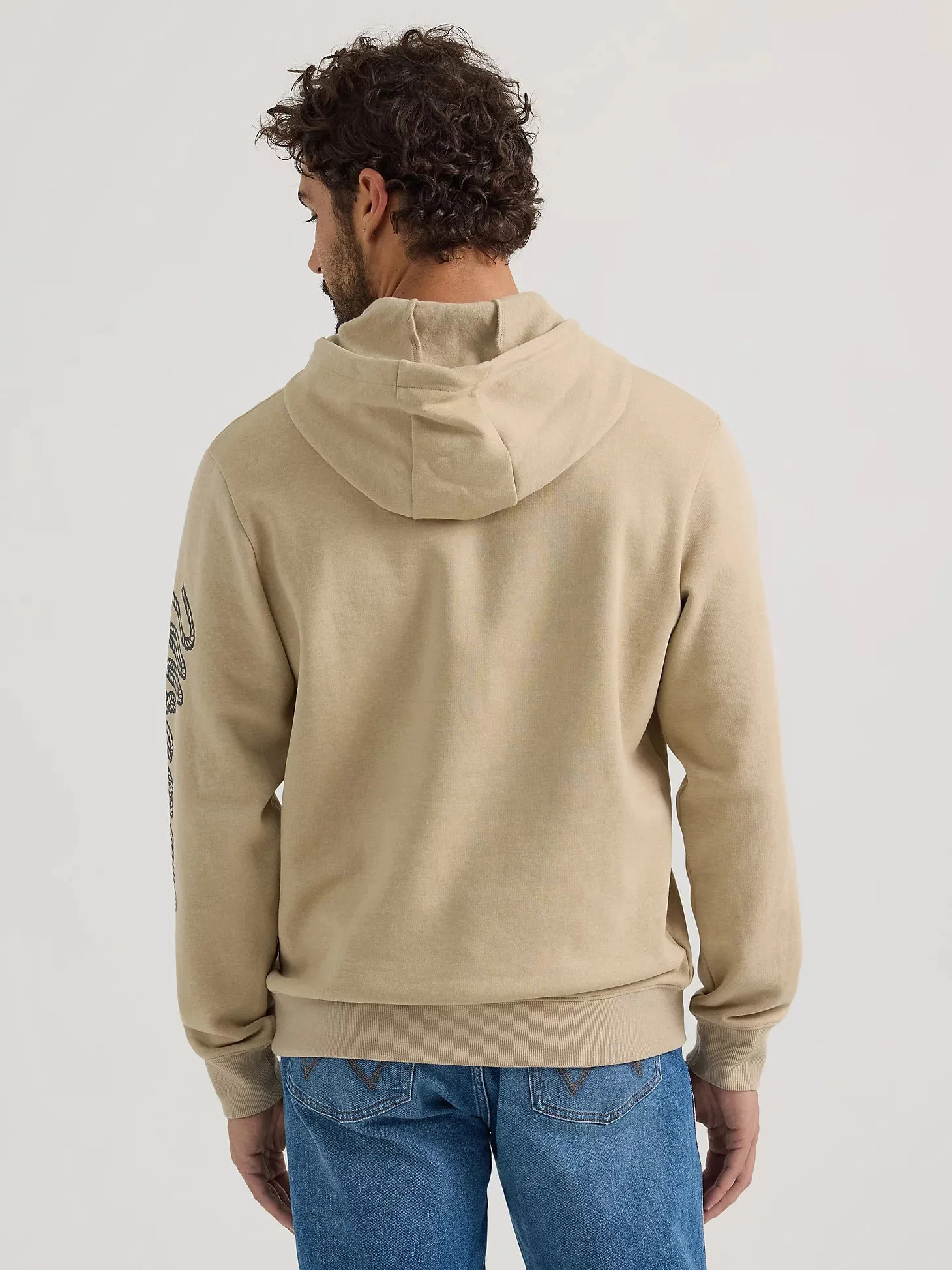 112350082 MNS WRG Trench Coat Heather Rope Logo Hoodie