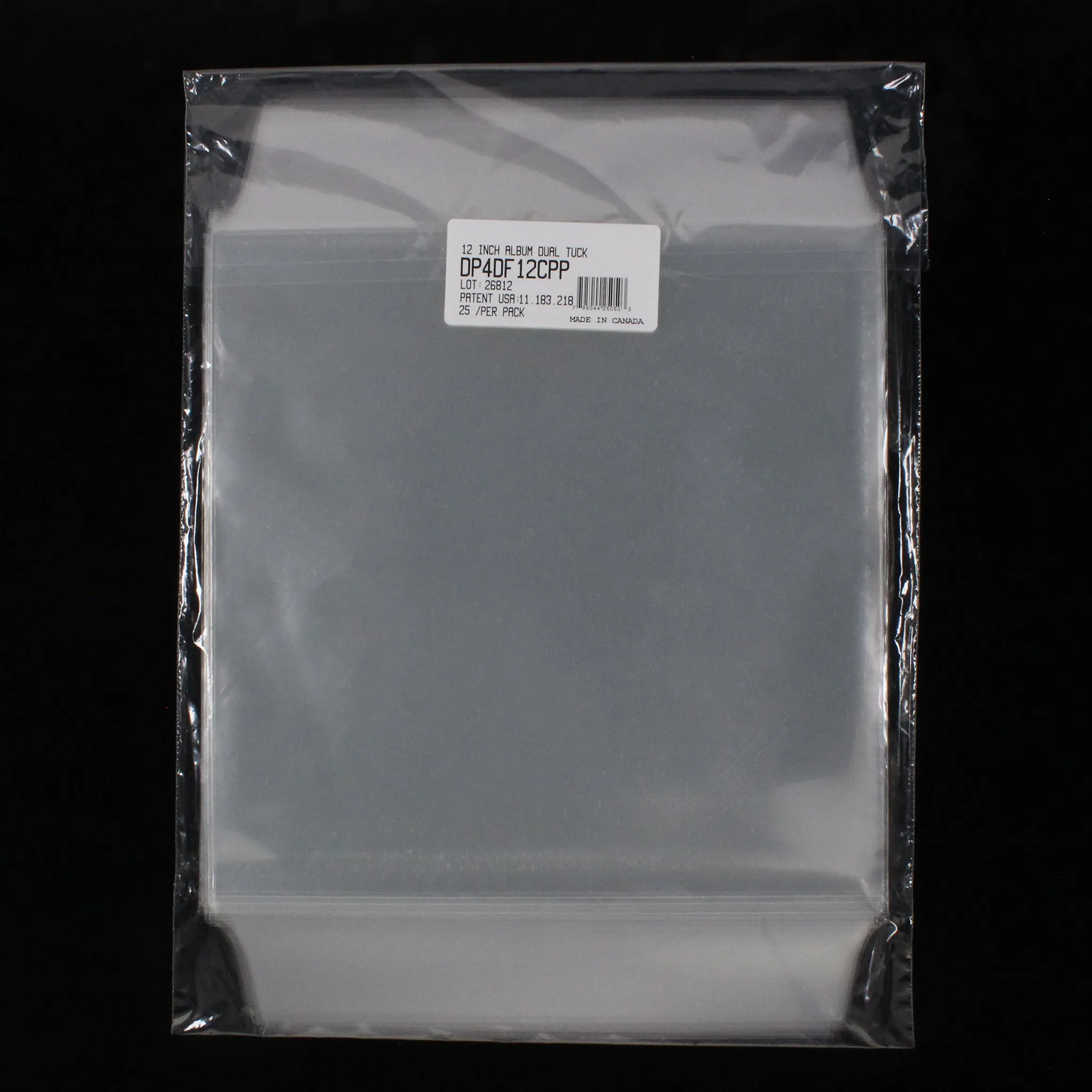 12" Dual Pocket Outer Sleeves w/ Two Flaps - 4mil (25 pack)