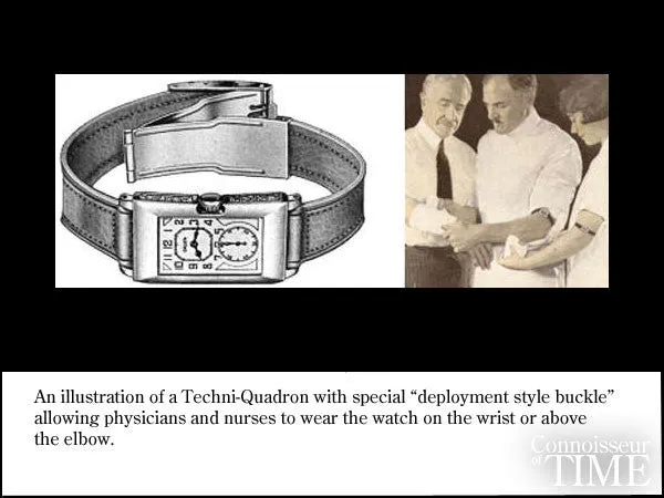 1930 Gruen Vintage Techni - Quadron / Rolex Prince Watch, 14K White Gold-Filled - Doctor's Watch