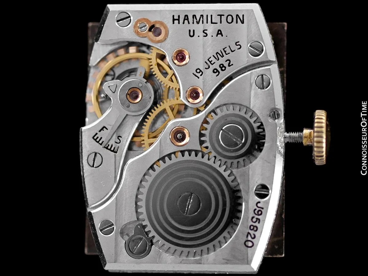 1940 Hamilton Otis Reverso Vintage Mens Watch - 14K Gold Filled