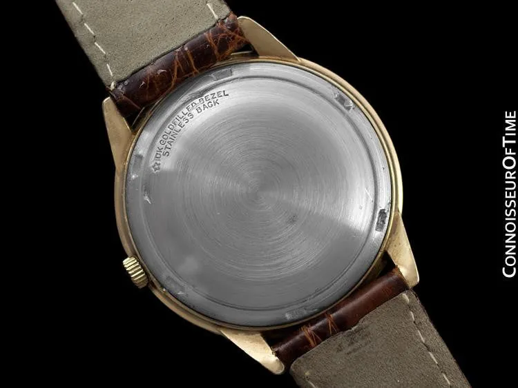 1957 Jaeger-LeCoultre Master Mariner Vintage Mens Watch with Power Reserve - 10K Gold-Filled & Stainless Steel