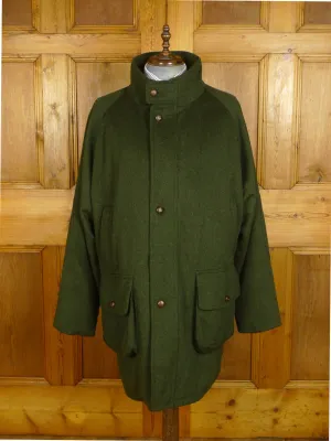 25/0137 near immaculate green loden wool field shooting coat jacket overcoat xxl