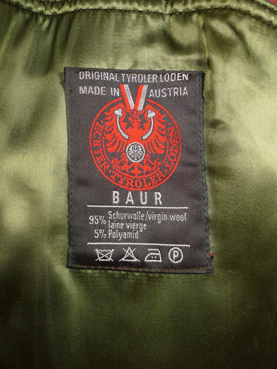 25/0137 near immaculate green loden wool field shooting coat jacket overcoat xxl