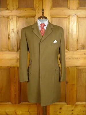 25/0247 cordings of piccadilly stone venetian wool covert coat overcoat 42 regular to long