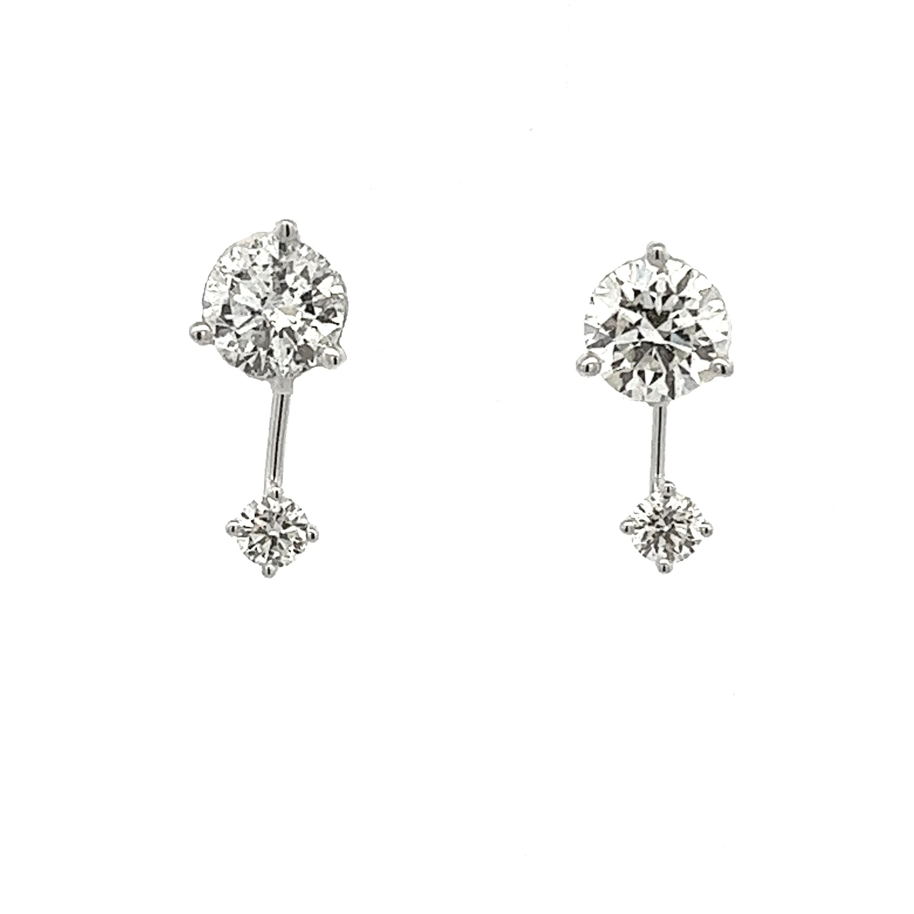 .30ct 14k White Gold Diamond Drop Jackets