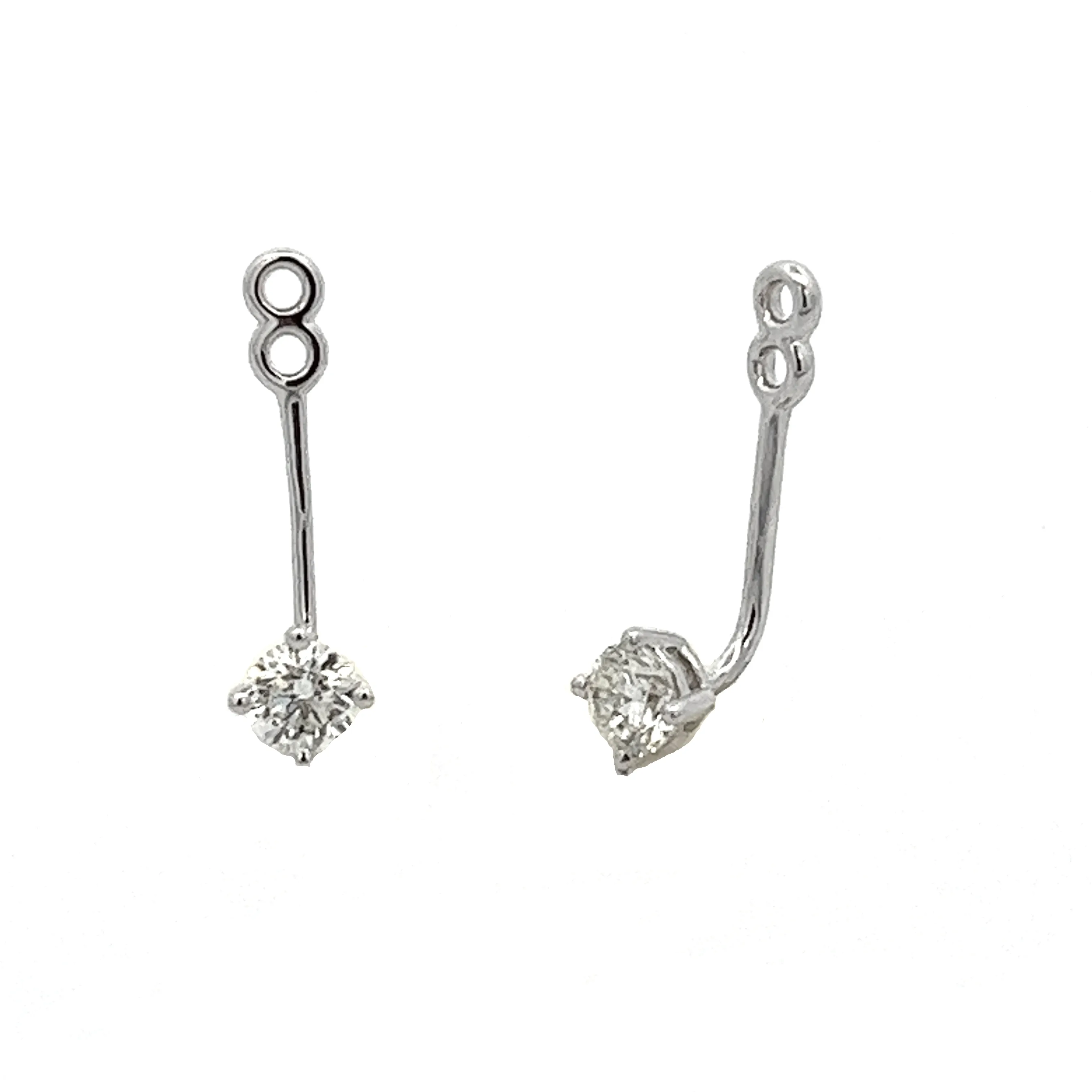 .30ct 14k White Gold Diamond Drop Jackets