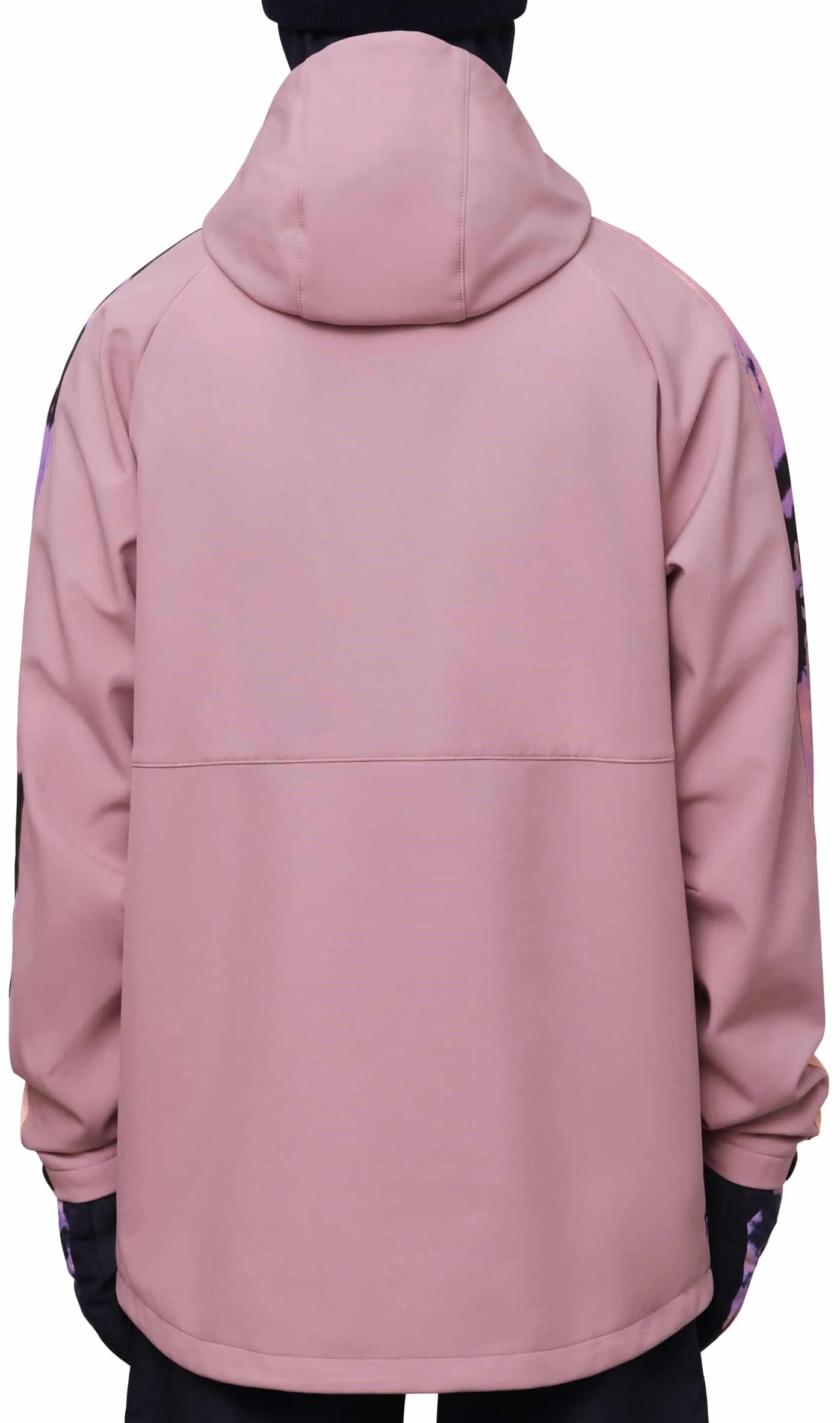 686 Waterproof Anorak Jacket Mens Dusty Mauve / Colourblock