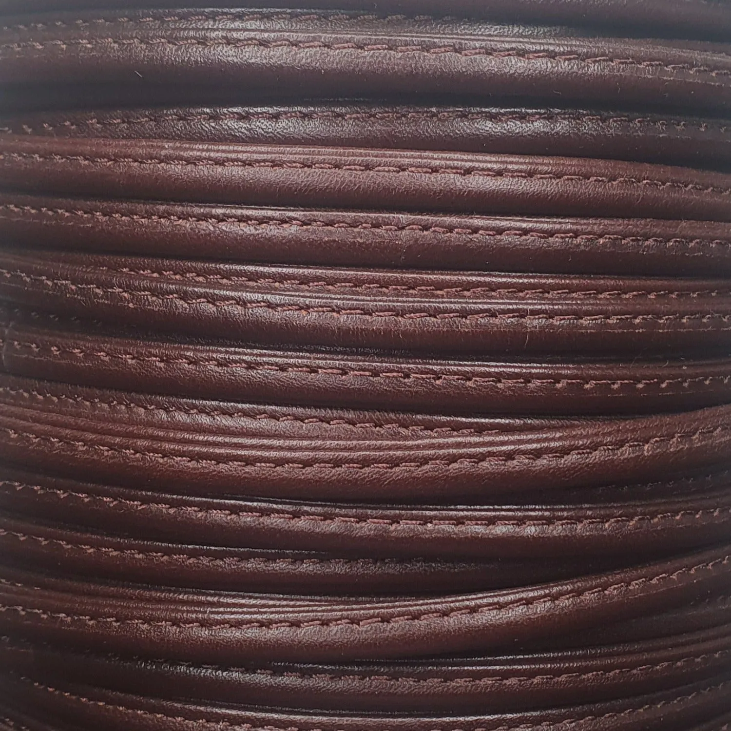 7 MM 3/16" STITCHED TUBE BROWN (10 YARDS)