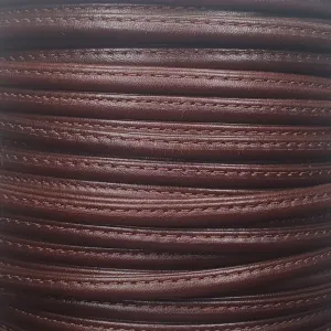 7 MM 3/16" STITCHED TUBE BROWN (10 YARDS)