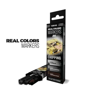 AK Interactive Real Colors Markers Set x3 - Chipping
