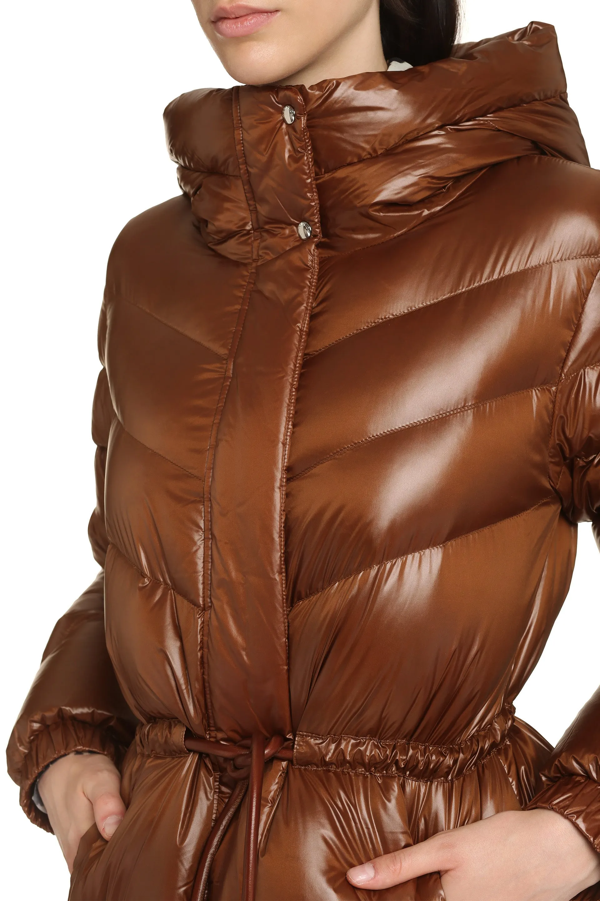 Aliquippa hooded down jacket