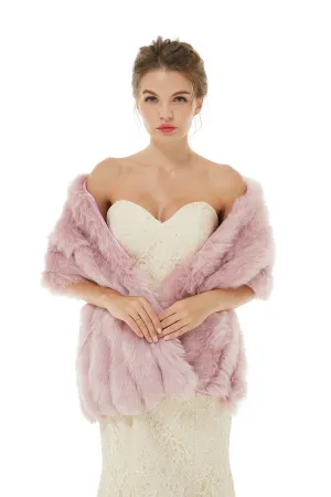 Alyssa- Winter Faux Fur Wedding Wrap