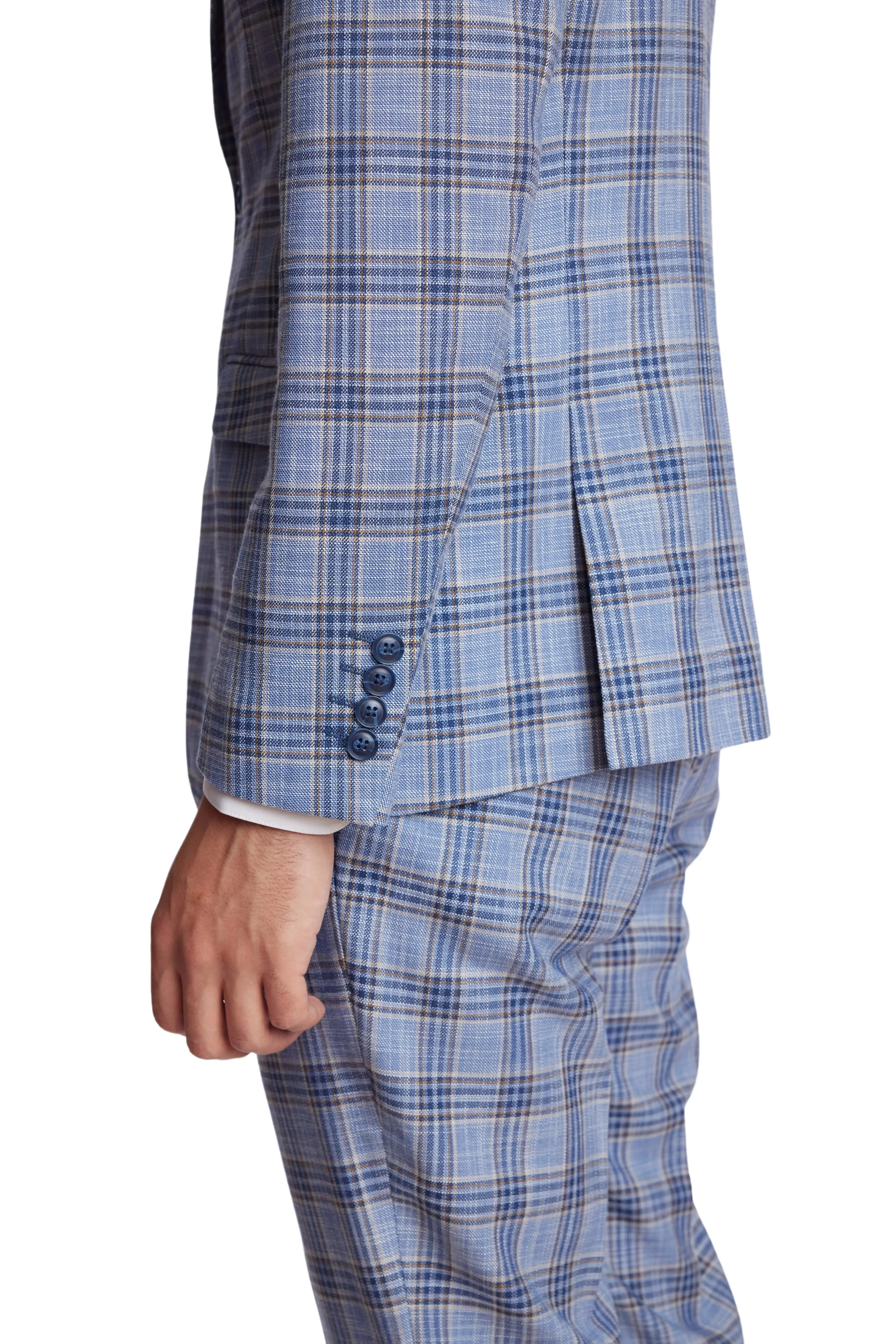 Ashton  - Blue Tan Check