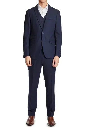 Ashton - Deep Navy Herringbone