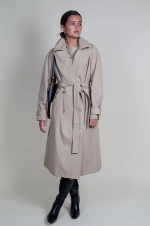 ASTR | Meryll Belted Trench Coat - Khaki