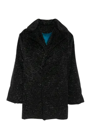 Black Faux Fur Coat