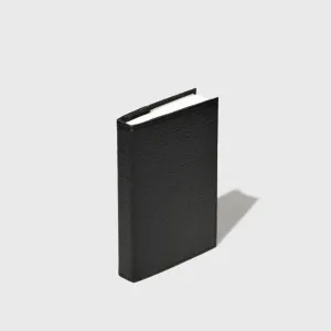 Black Lined Banana Leather Notebook (4" x 6")