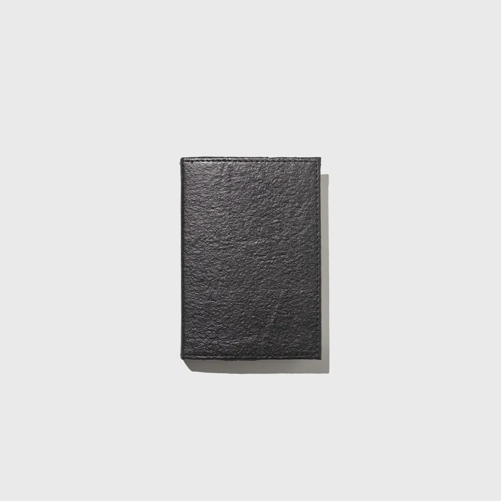 Black Lined Banana Leather Notebook (4" x 6")