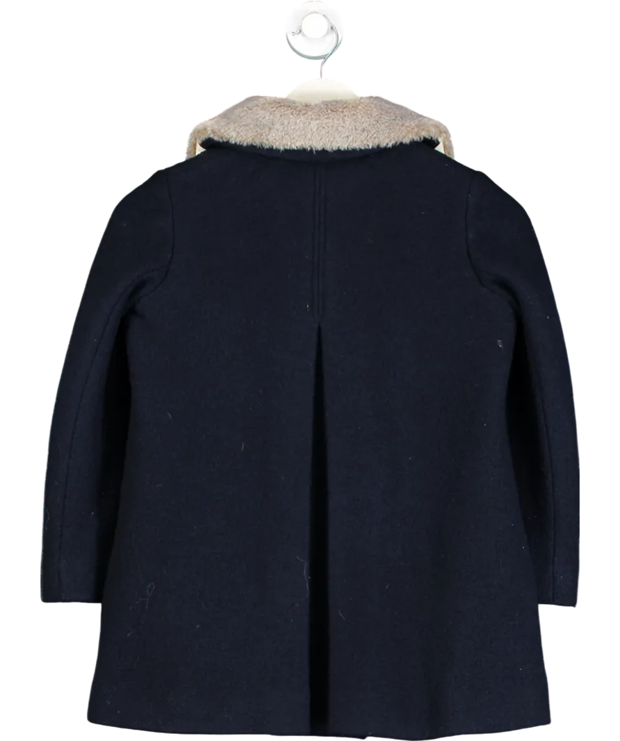 Bonpoint Blue Temaggie Wool Coat 8 Years