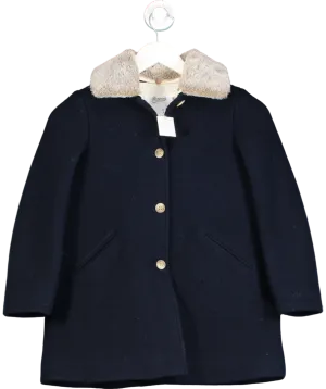 Bonpoint Blue Temaggie Wool Coat 8 Years