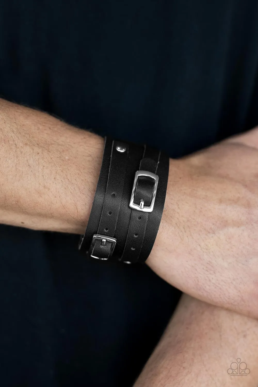 Bronco Bustin Buckles - Black Urban Bracelet