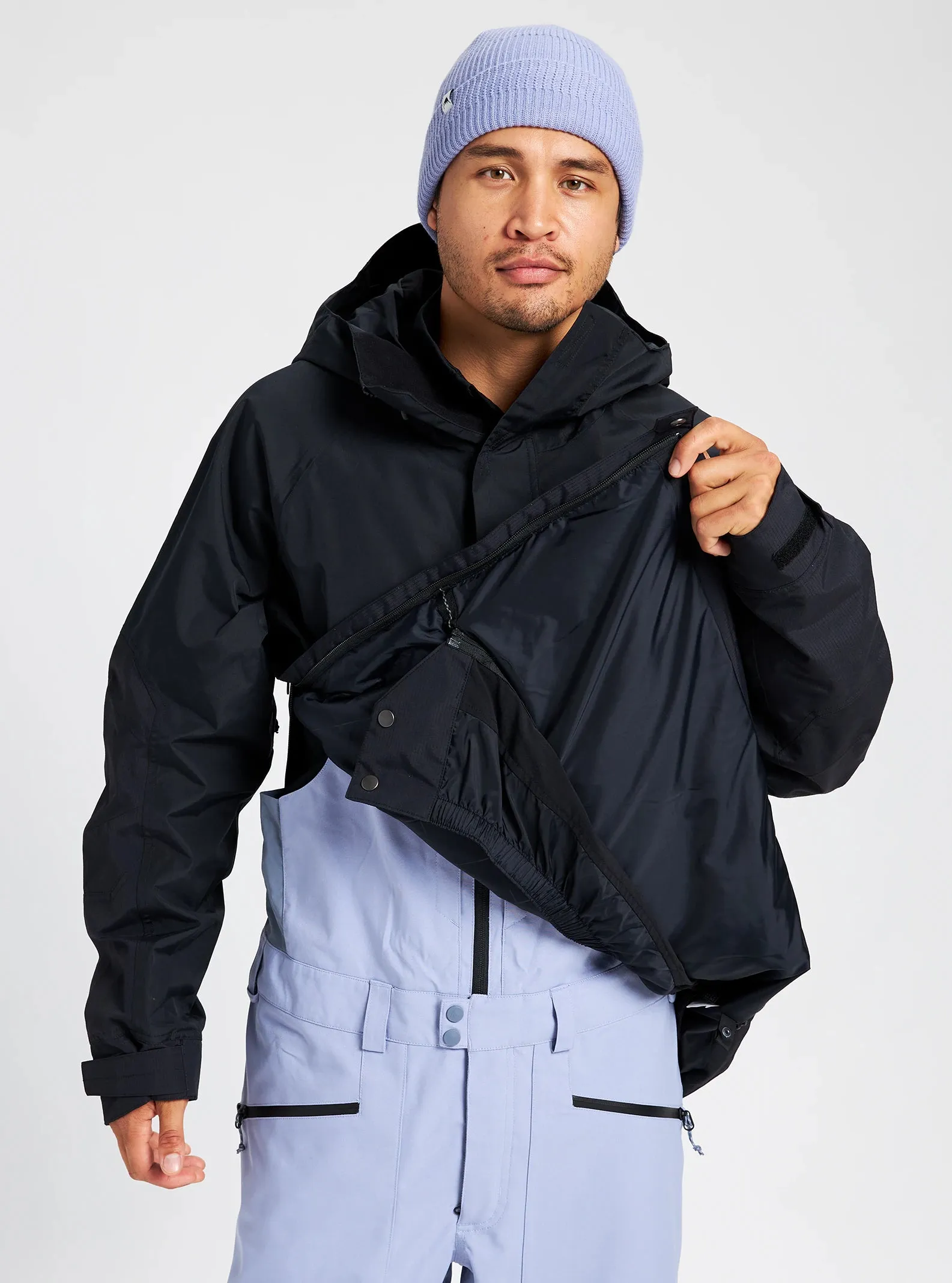 Burton Frostner Anorak Jacket Mens 2025 Black