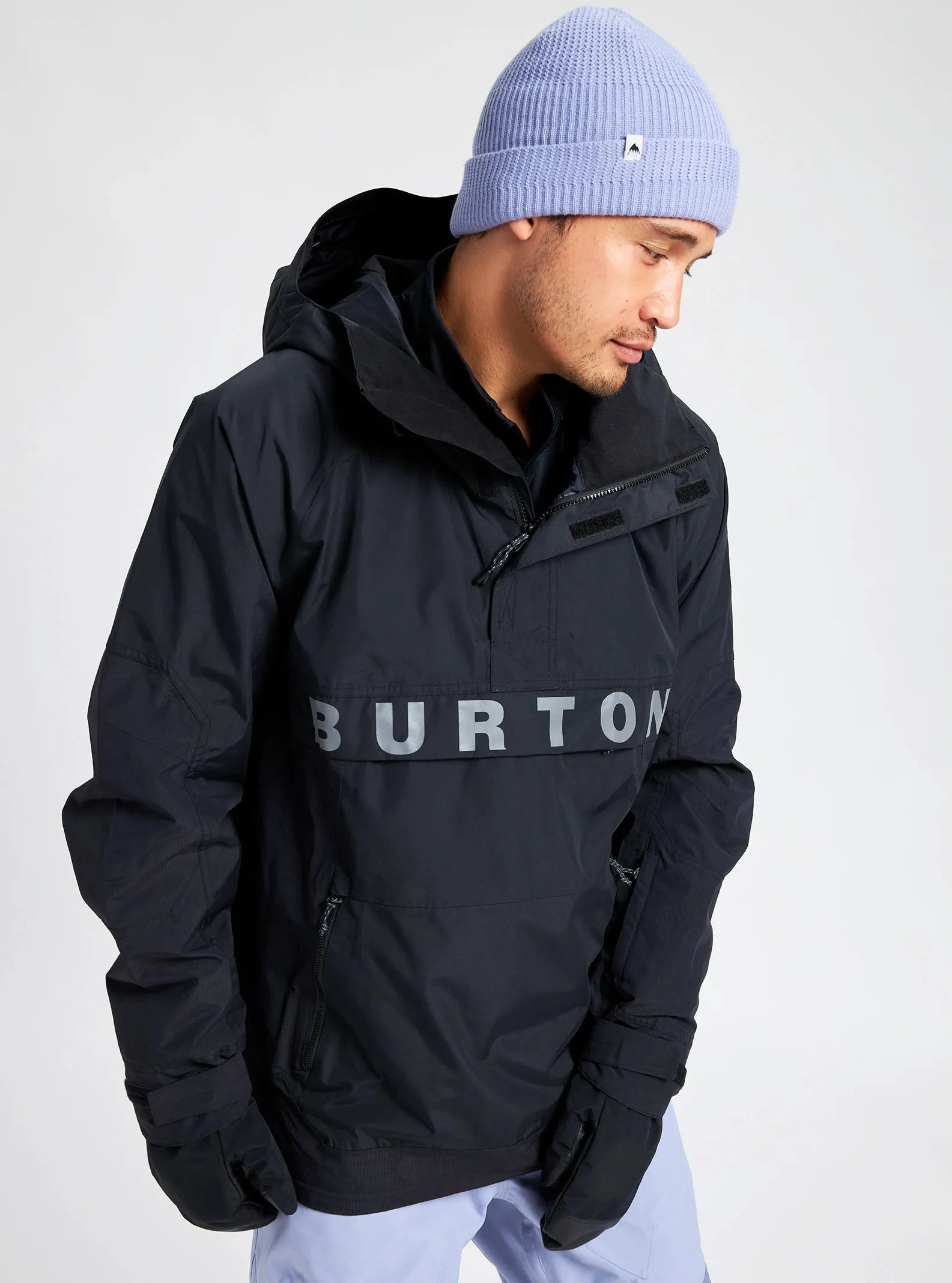 Burton Frostner Anorak Jacket Mens 2025 Black