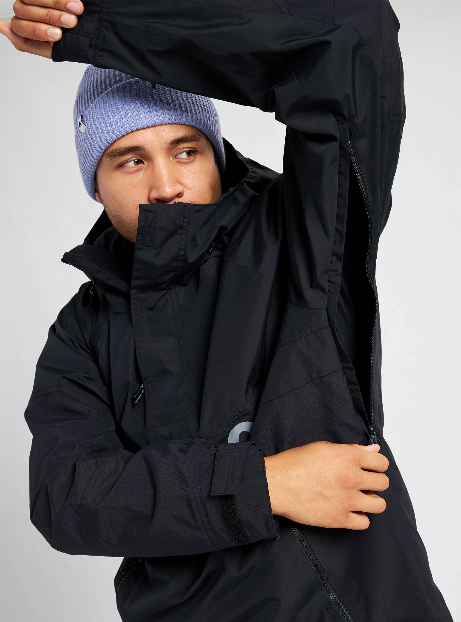 Burton Frostner Anorak Jacket Mens 2025 Black