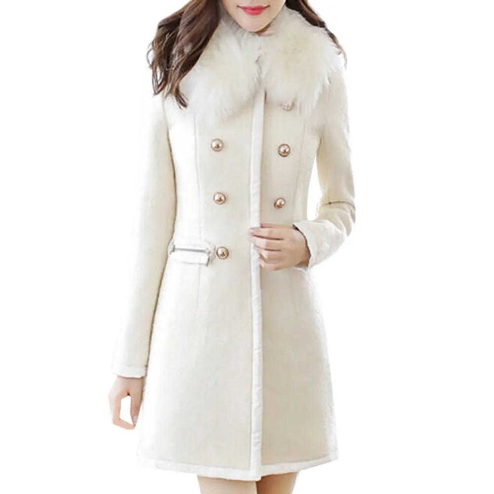 Carissa Lane Wool Lapel Trench Parka Coat