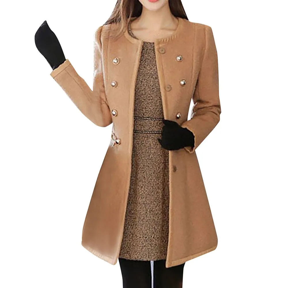 Carissa Lane Wool Lapel Trench Parka Coat