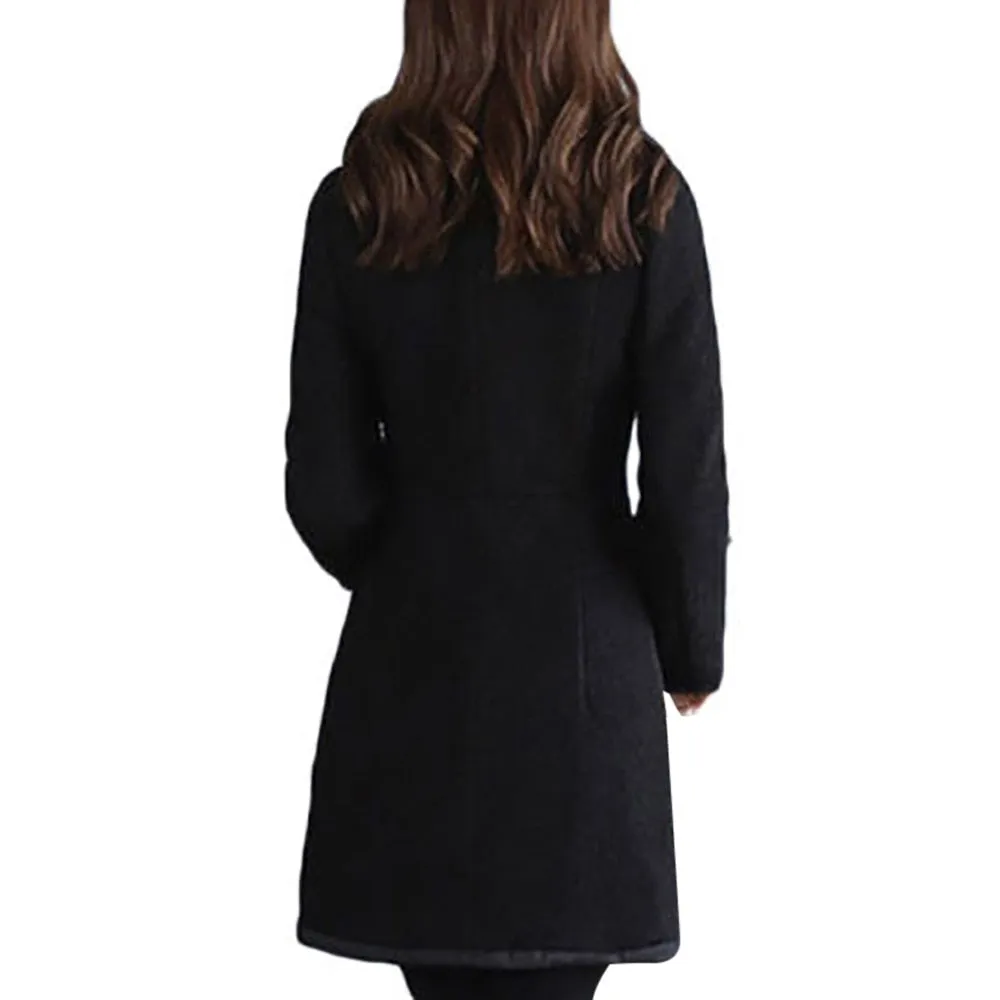 Carissa Lane Wool Lapel Trench Parka Coat