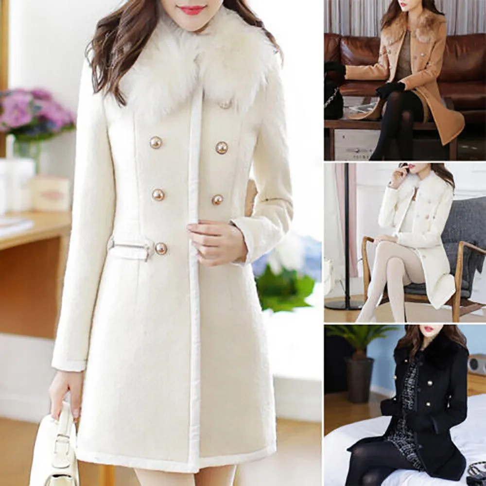 Carissa Lane Wool Lapel Trench Parka Coat