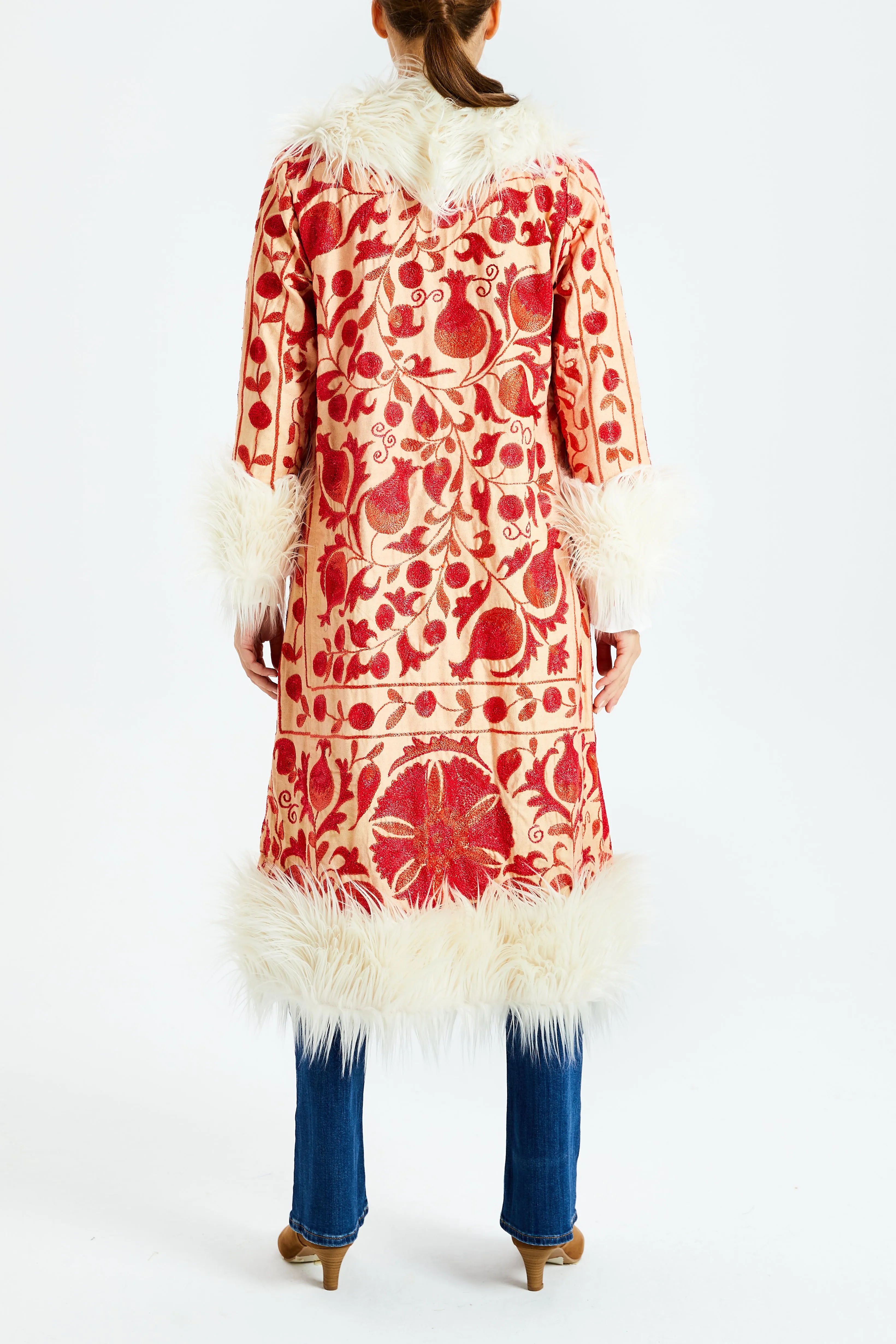 Cerulean Seeds Suzani Kis Coat