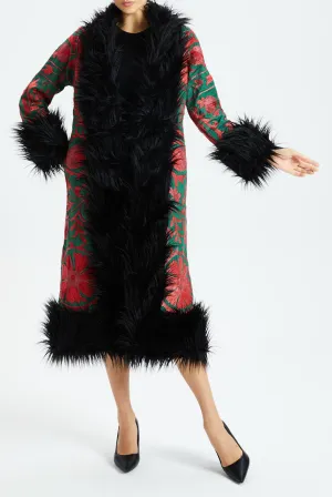 Cerulean Seeds Suzani Kis Coat
