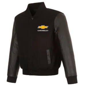 Chevy Reversible Wool and Leather Jacket