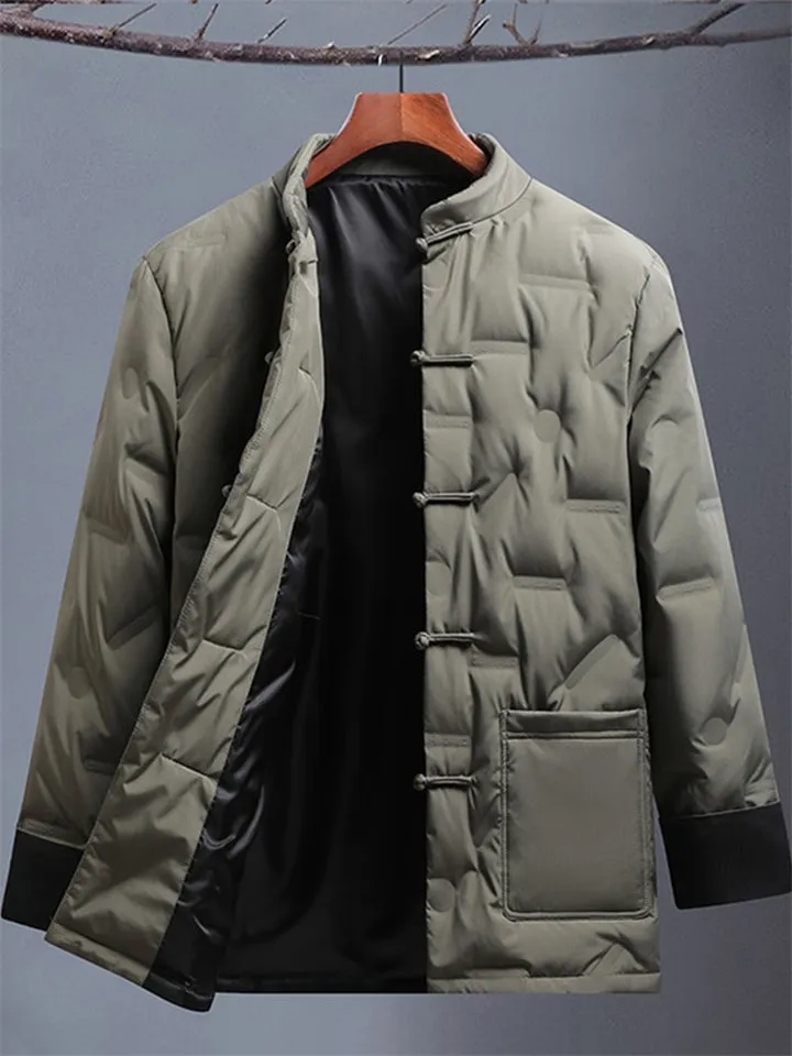 Chinese Style Men's Trendy Skin-friendly Winter Down Jackets