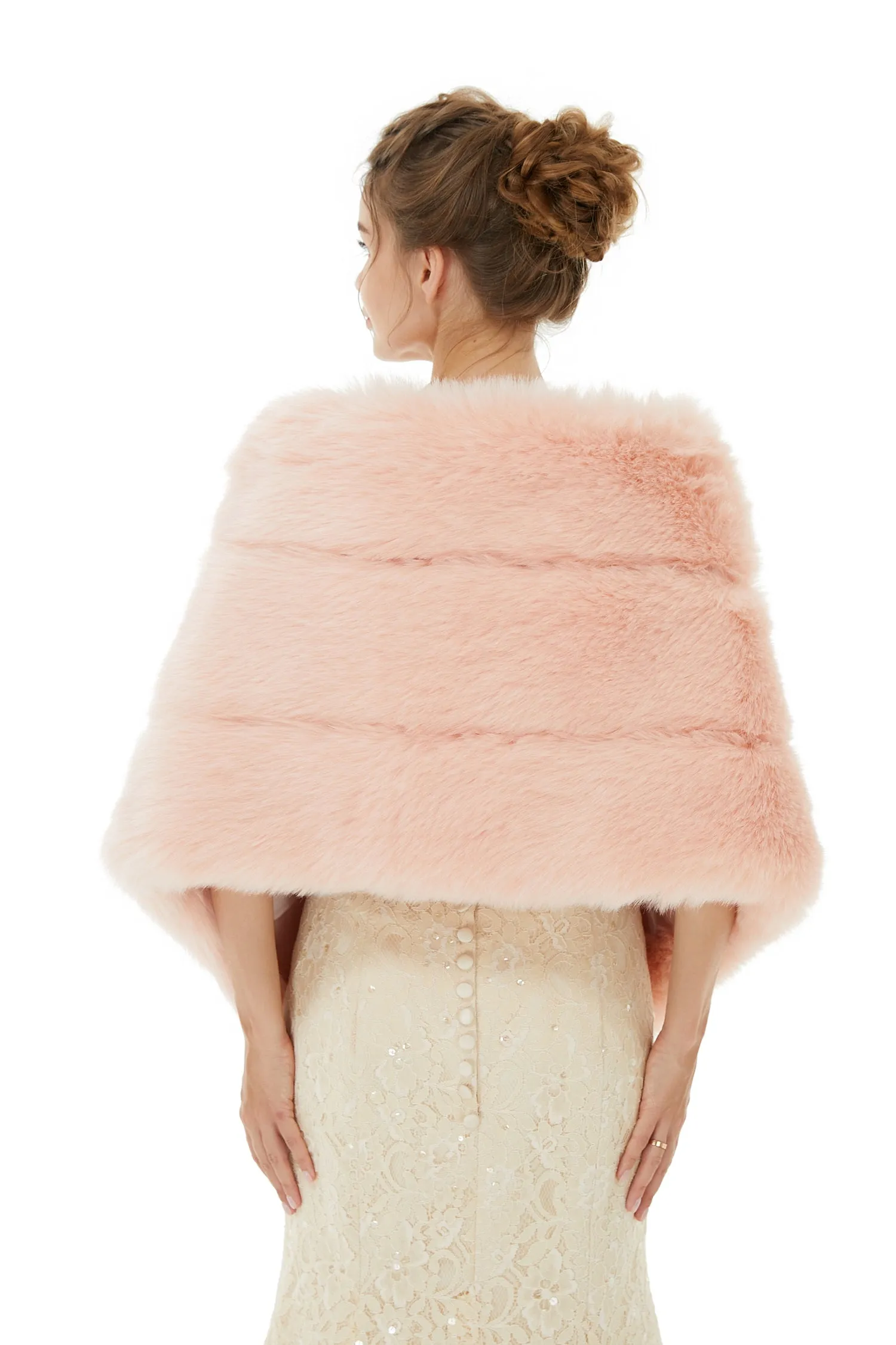 Christina - Winter Faux Fur Wedding Wrap