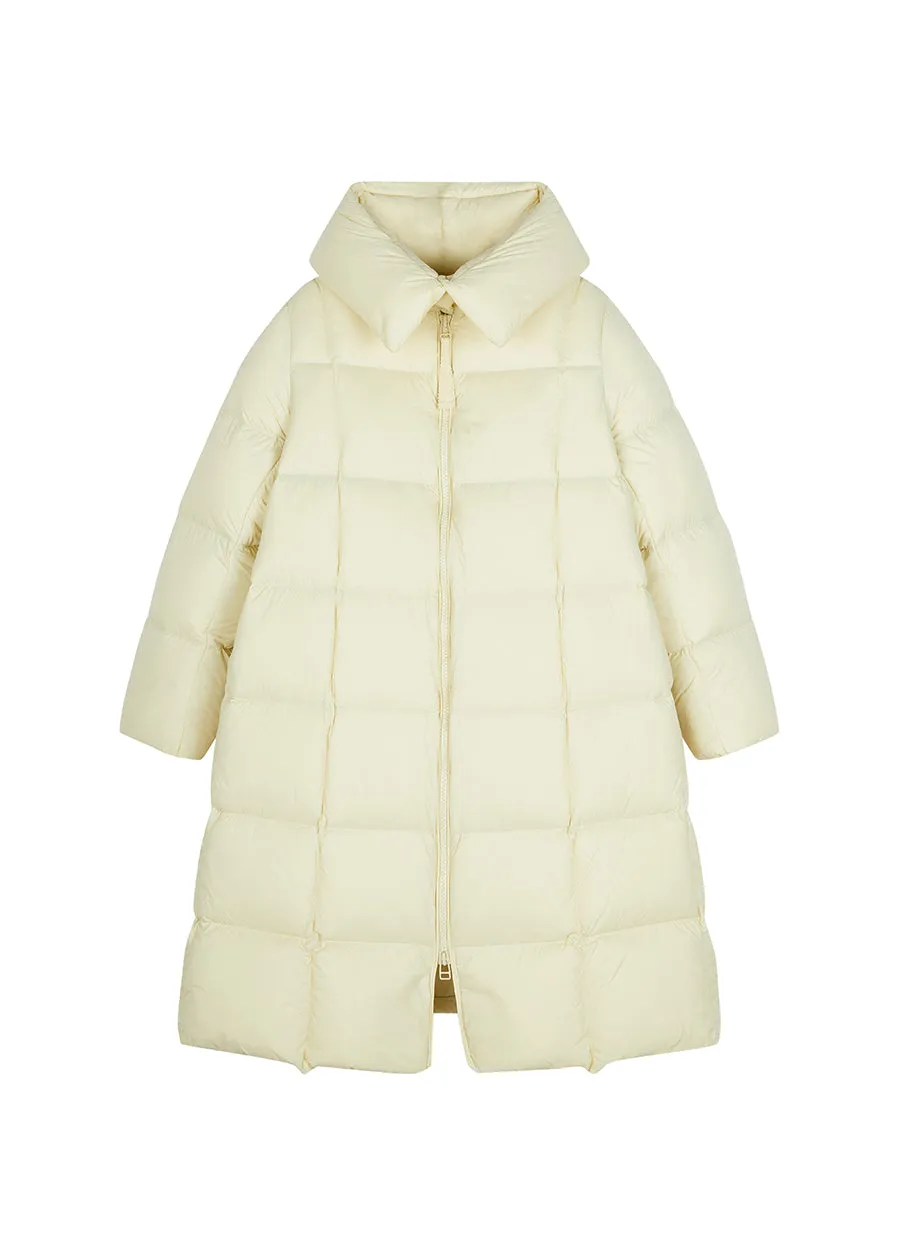 Coat / JNBY Knee-length Collared Down Coat