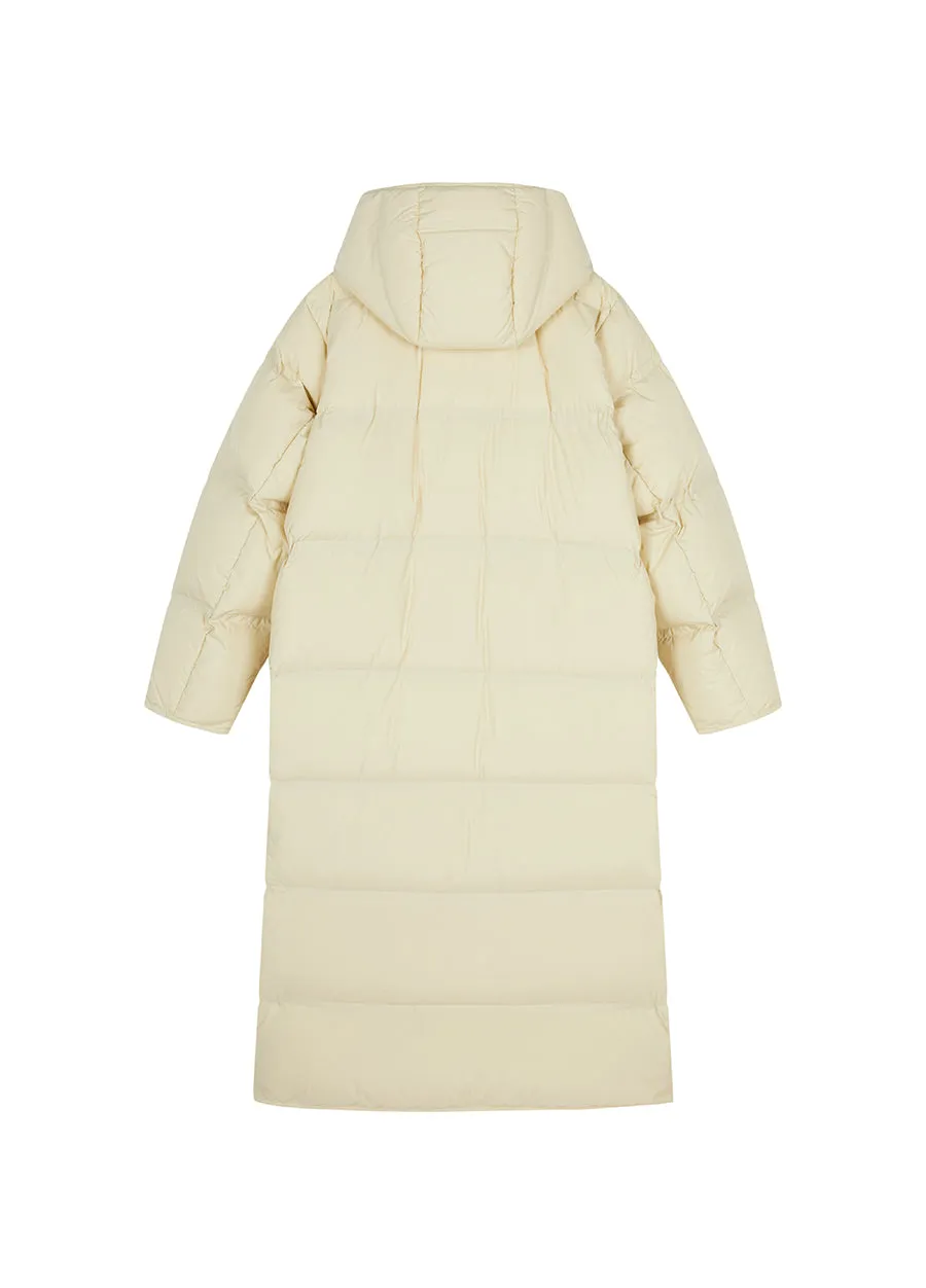 Coat / JNBY Luxe Ultra-Long Seamless Goose Down Coat