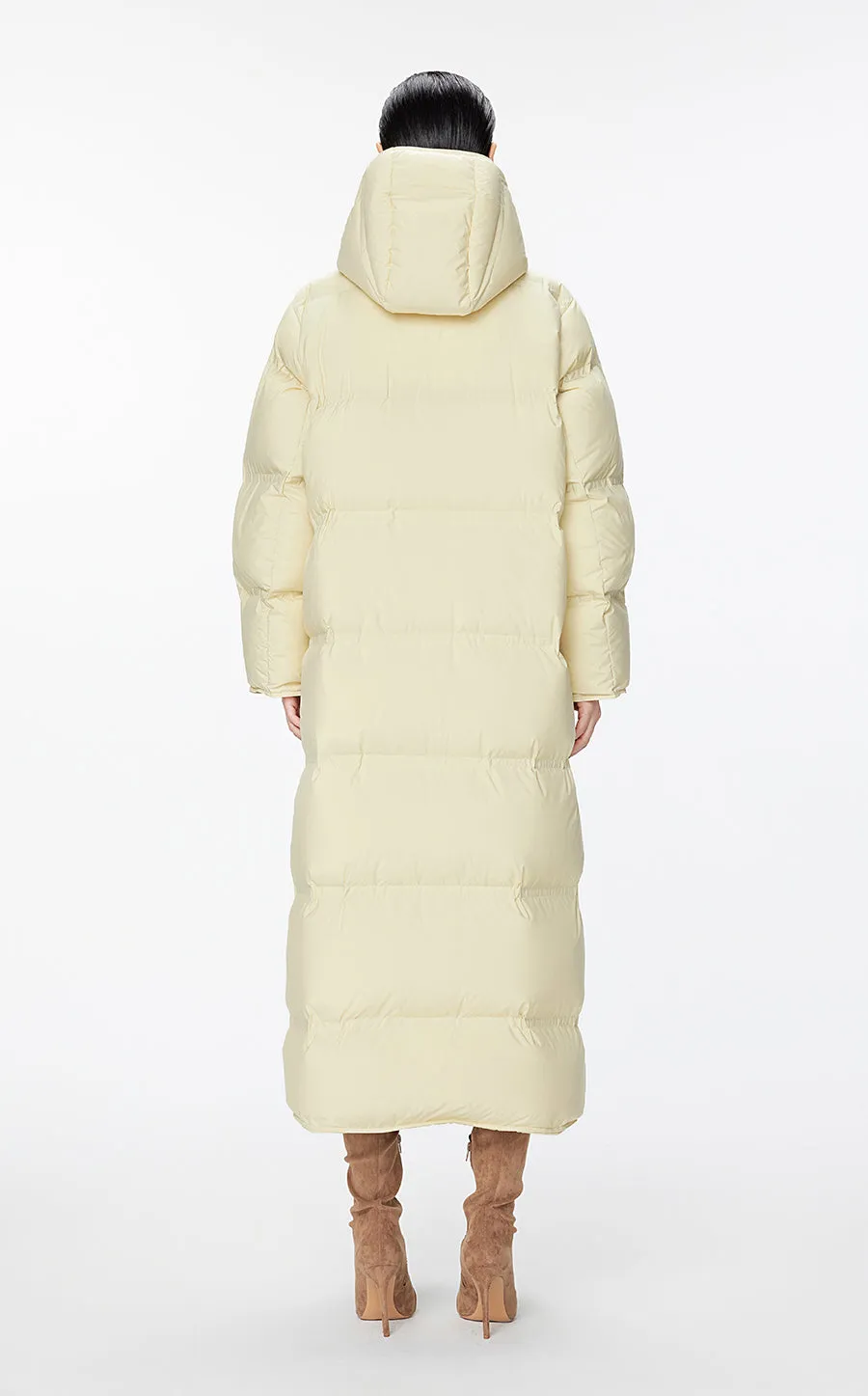 Coat / JNBY Luxe Ultra-Long Seamless Goose Down Coat