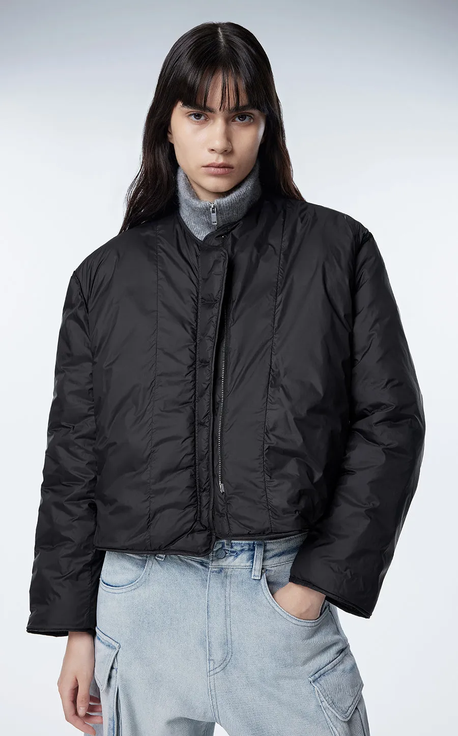 Coat / JNBY Relaxed Crewneck Down Coat