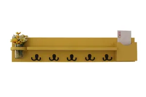Coat Rack Shelf with Mail Holder - Coat Hooks