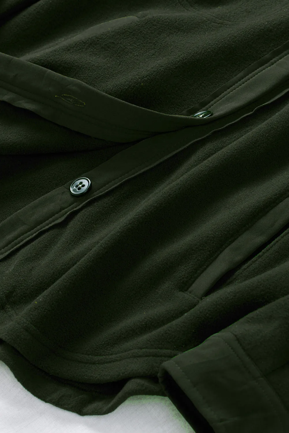 Collar Buttoned Shirt Jacket
