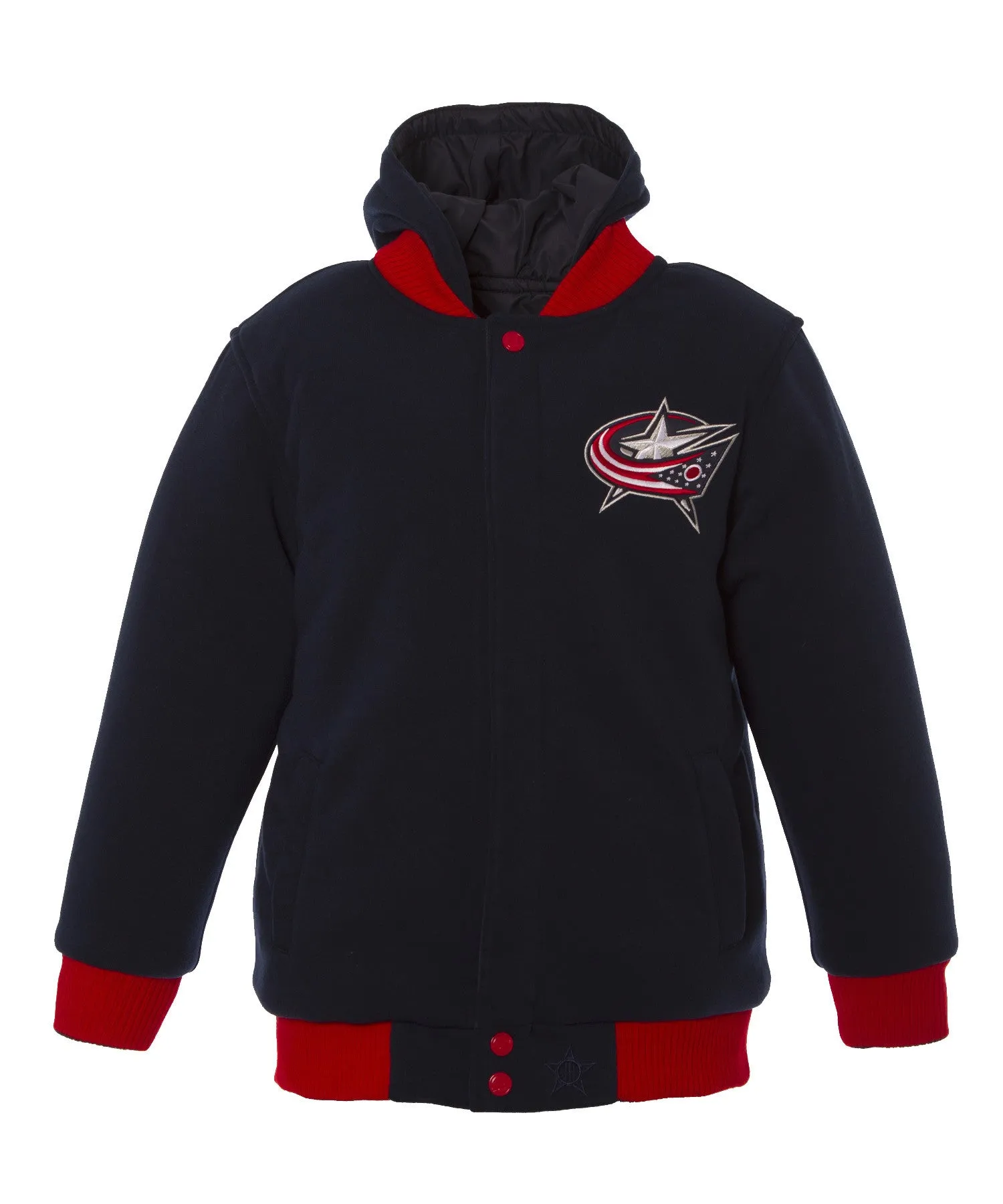 Columbus Blue Jackets Kid's Reversible Fleece Jacket
