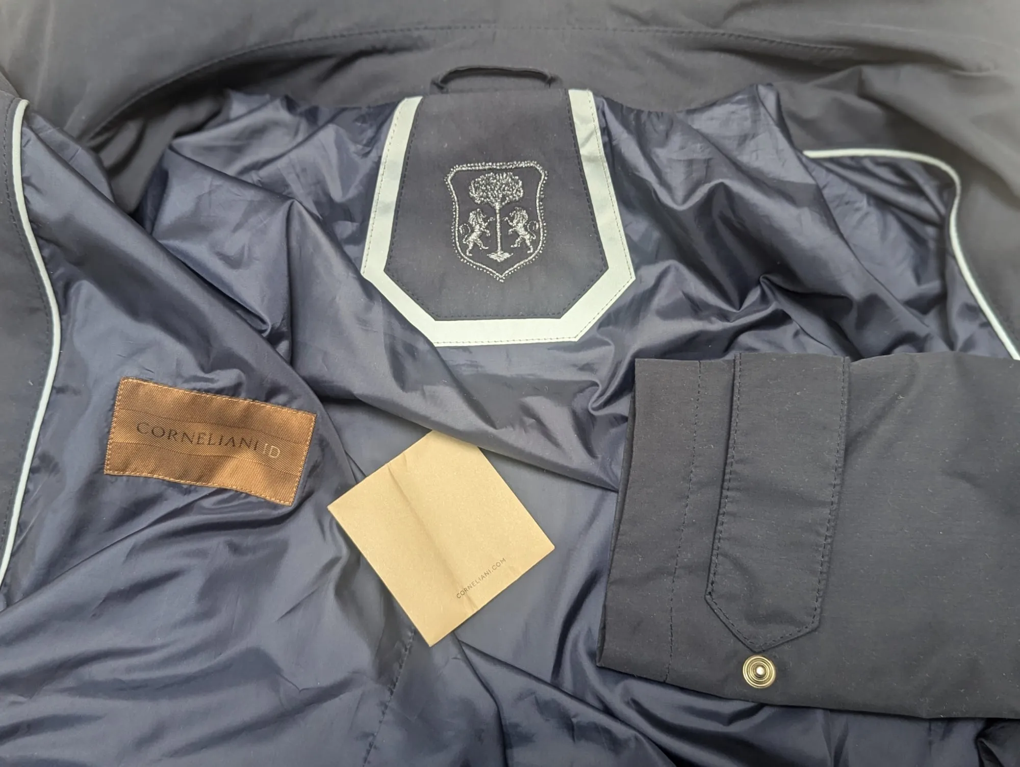 Corneliani Parka/Trench Technical Coat M/50 Removable Hood