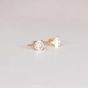 CZ Stud Earrings 14k Gold Filled
