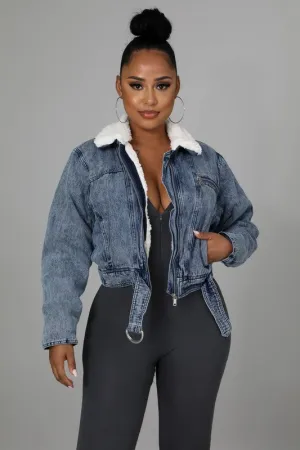 Don't Fur-Get me Denim Coat