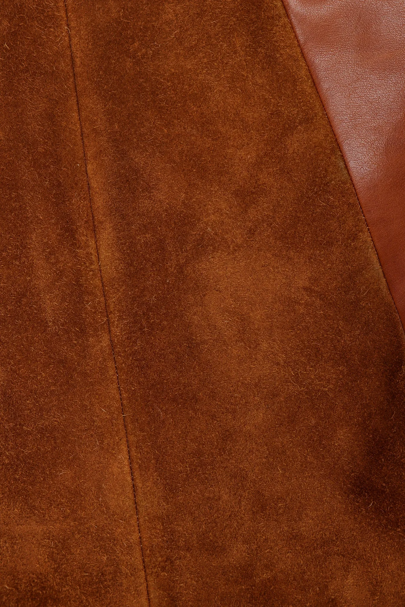Enamel Stripe Suede Trench Coat