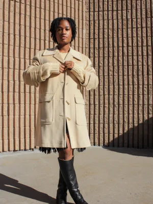 Escada Toggle Cashmere Coat