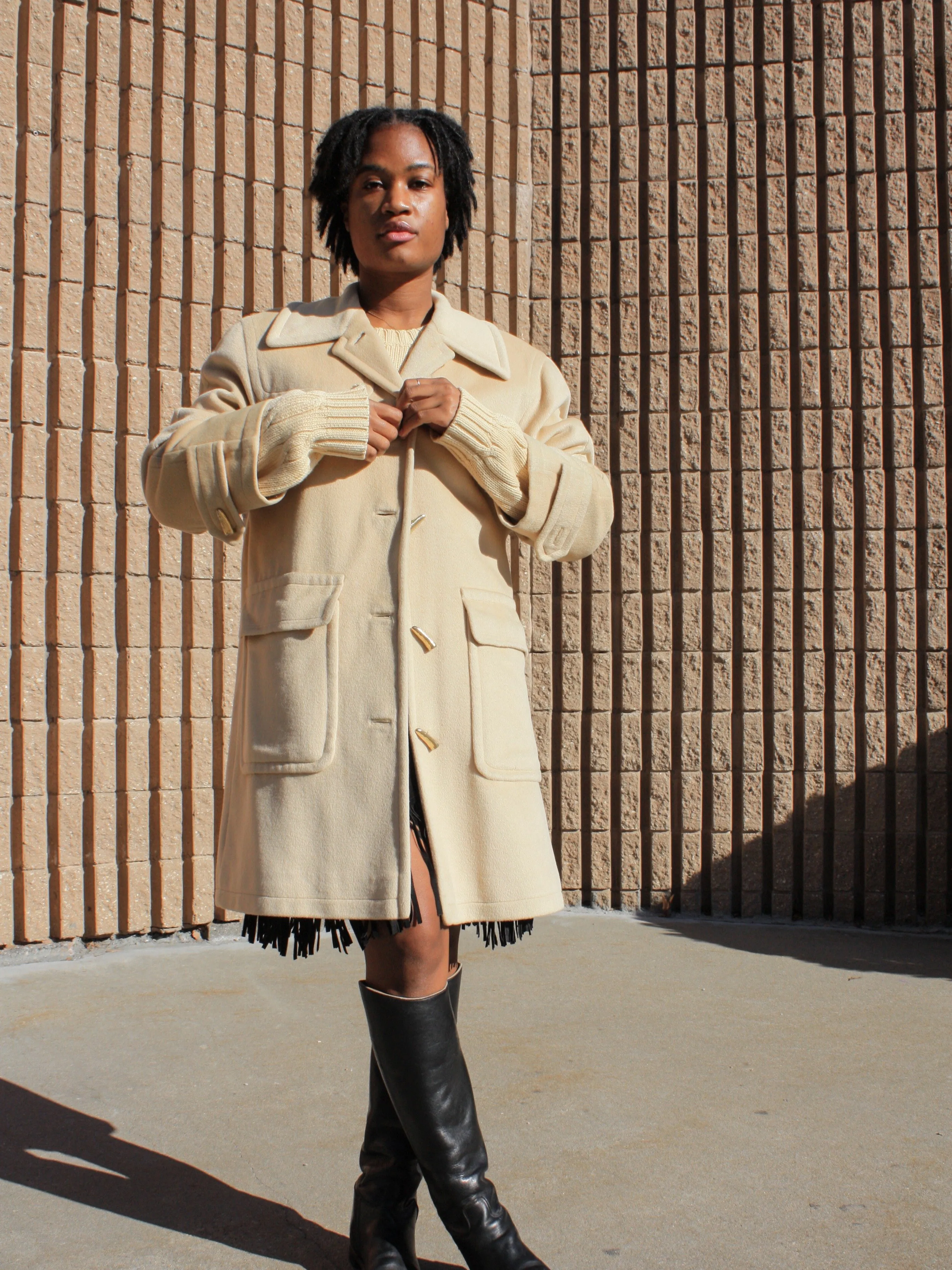 Escada Toggle Cashmere Coat